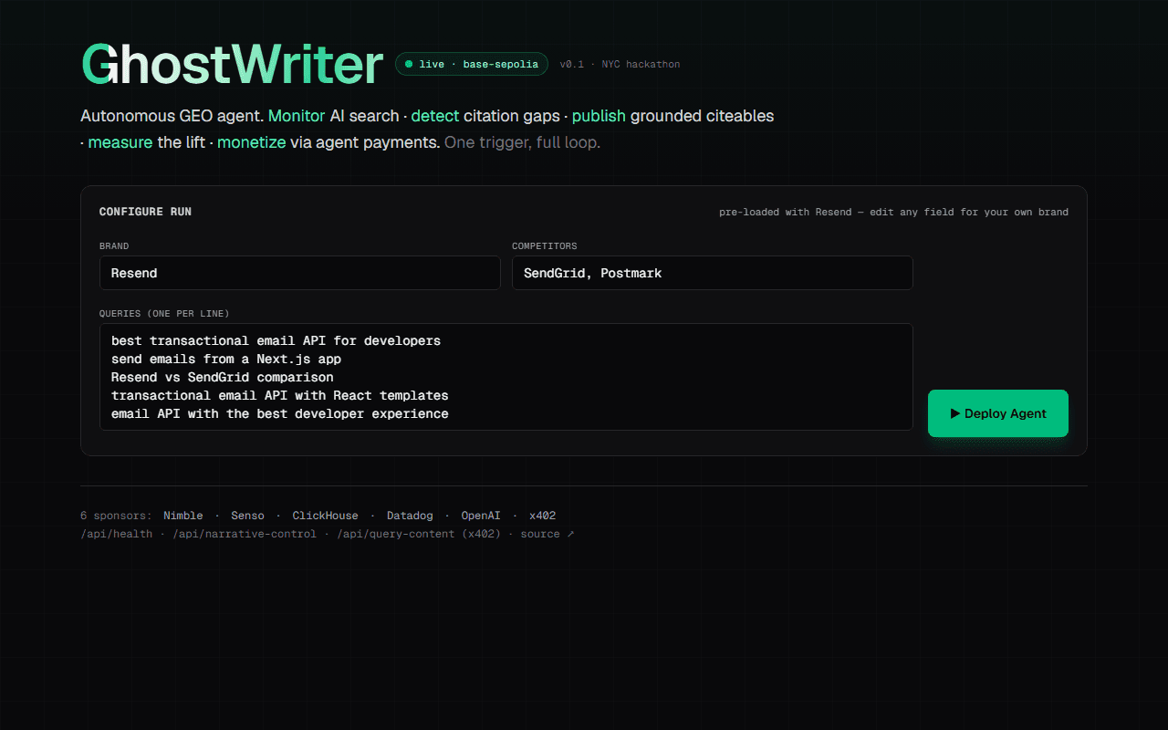 GhostWriter live preview
